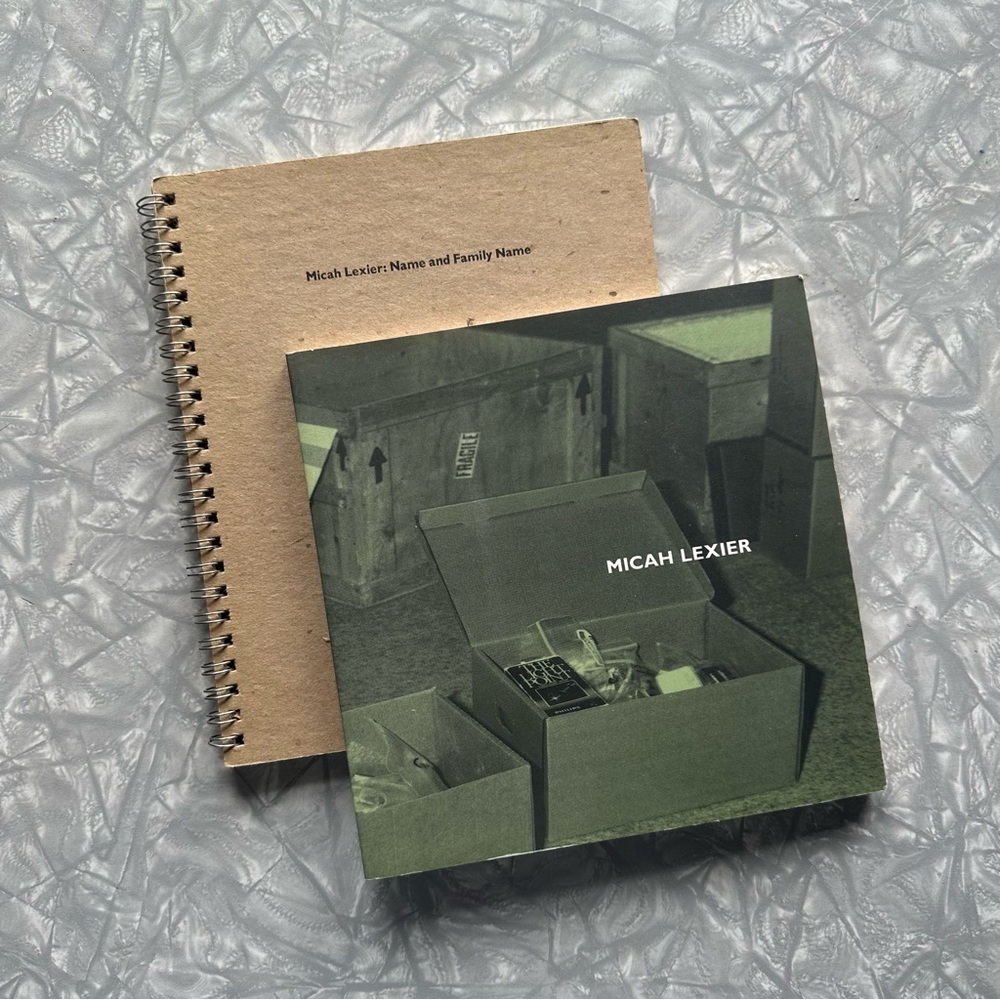Vintage Micah Lexier Exhibition Programs (1990–1992 Gallery Calgary Alberta Art